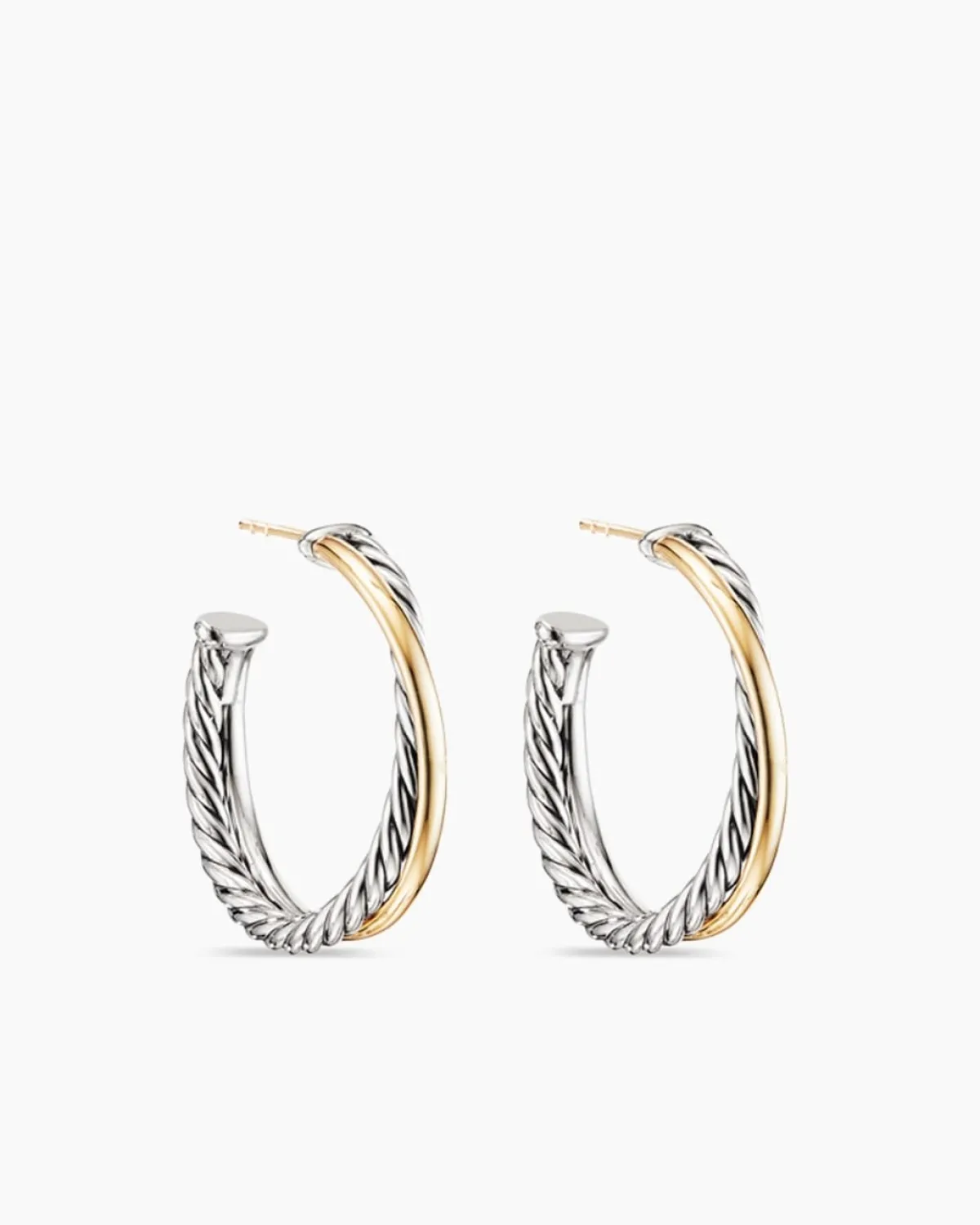 أقراط Crossover Hoop  من ديفيد يورمان David yurman 