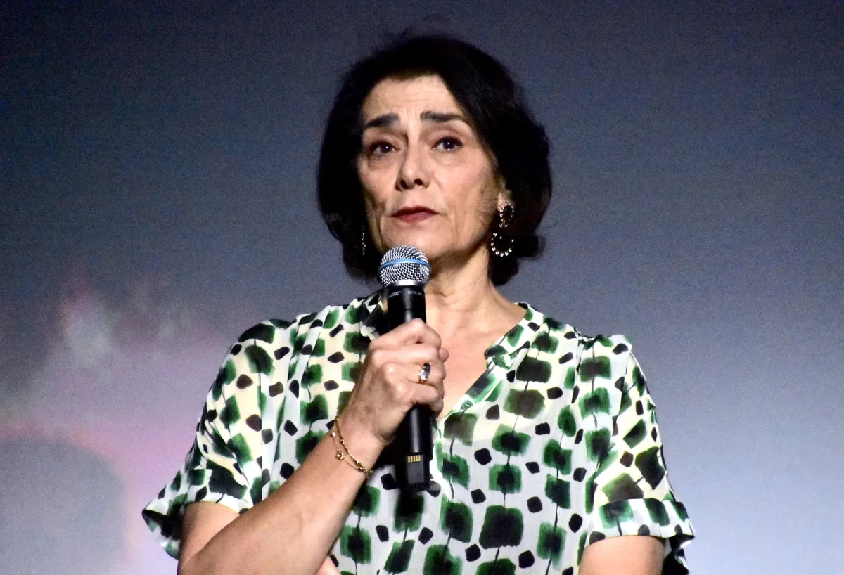 هيام عباس خلال تقديم الفيلم- مهرجان الفيلم الدولي بمراكش