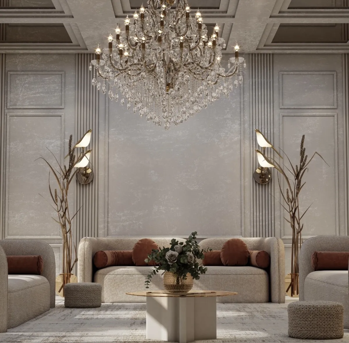 وحدات الإضاءة الجدارية تشابه العصافير 