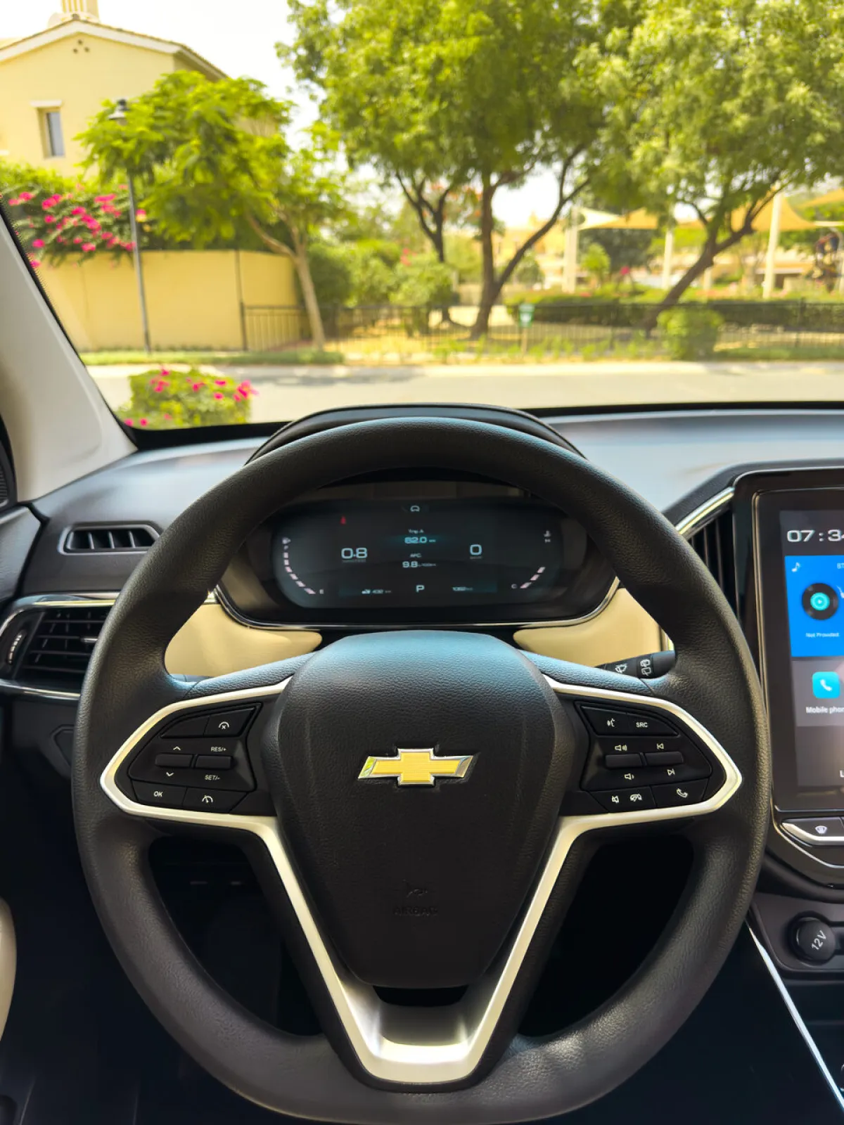 صورة مقود السيارة