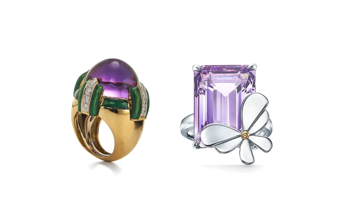 أجمل خواتم الجمشت ترافقك في إطلالاتكِ الفريدة