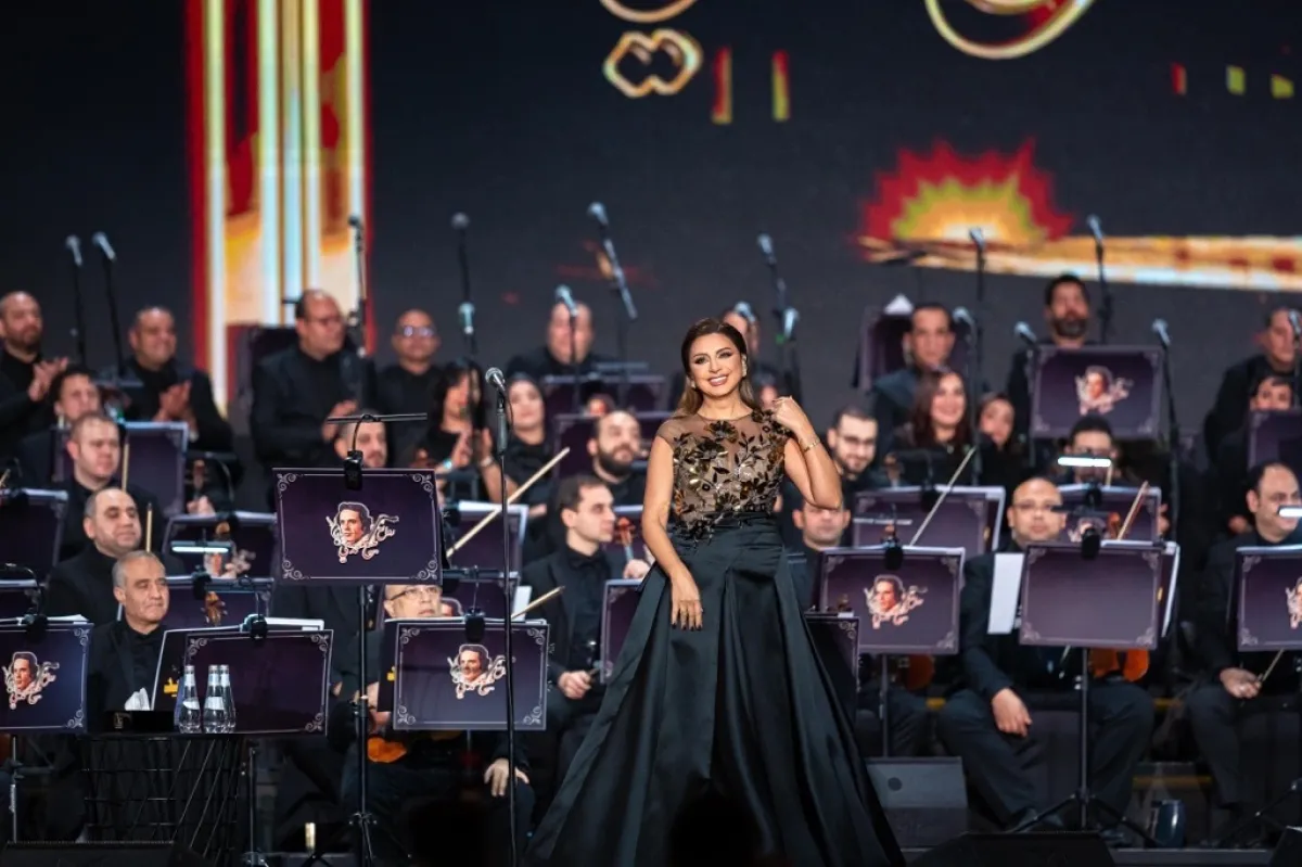 أنغام في حفل روائع بليغ حمدي في الرياض، الصورة من المركز الاعلامي للشركة المنظمة بنش مارك