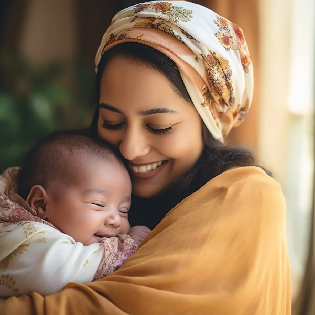 صورة أم ومولودها