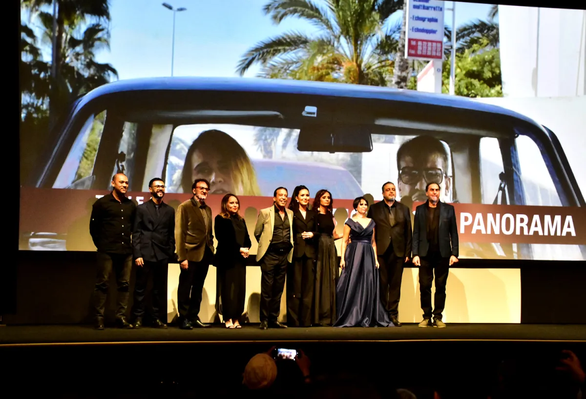 لحظة تقديم فيلم على الهامش للمخرجة جيهان البحار