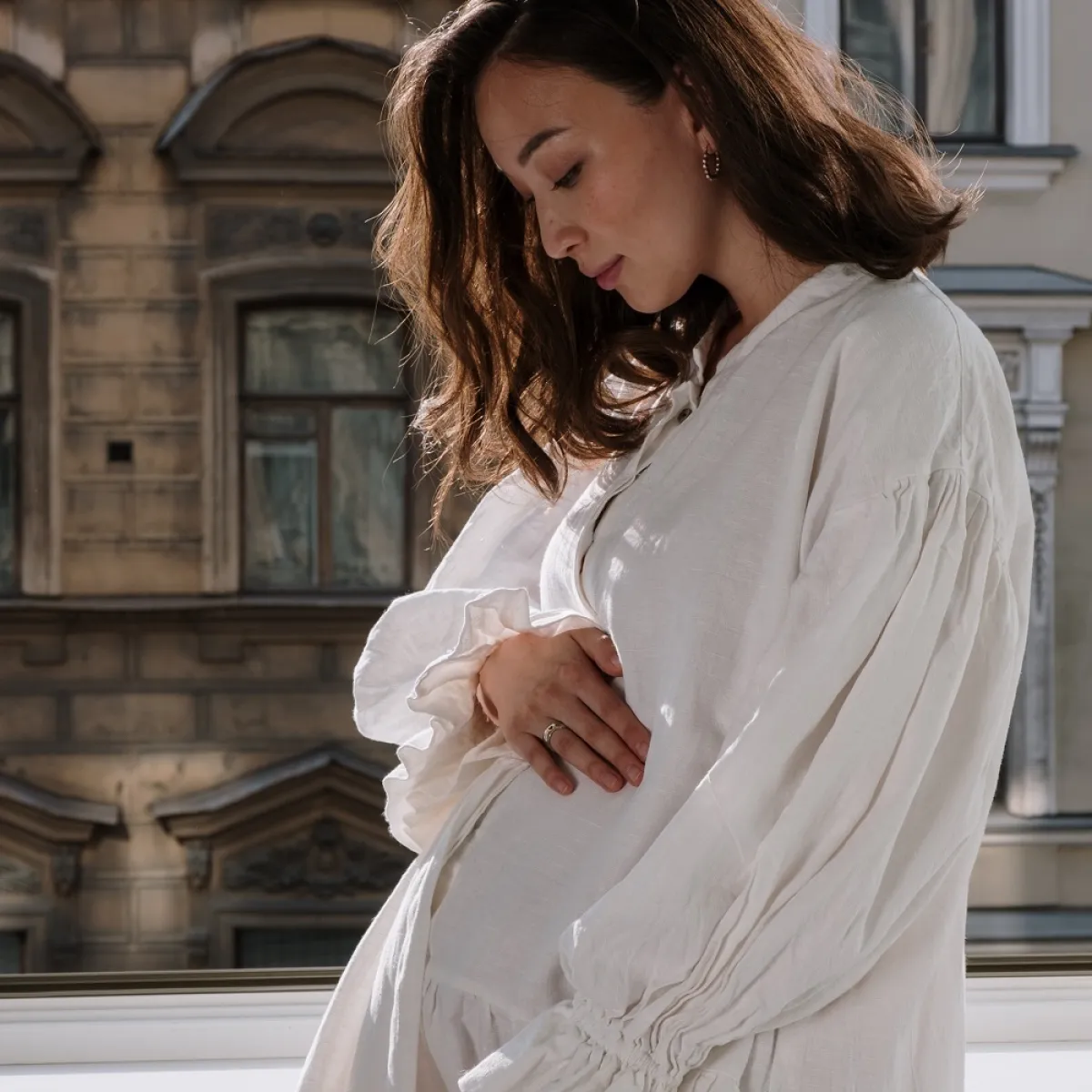 صورة لحامل في سن 43