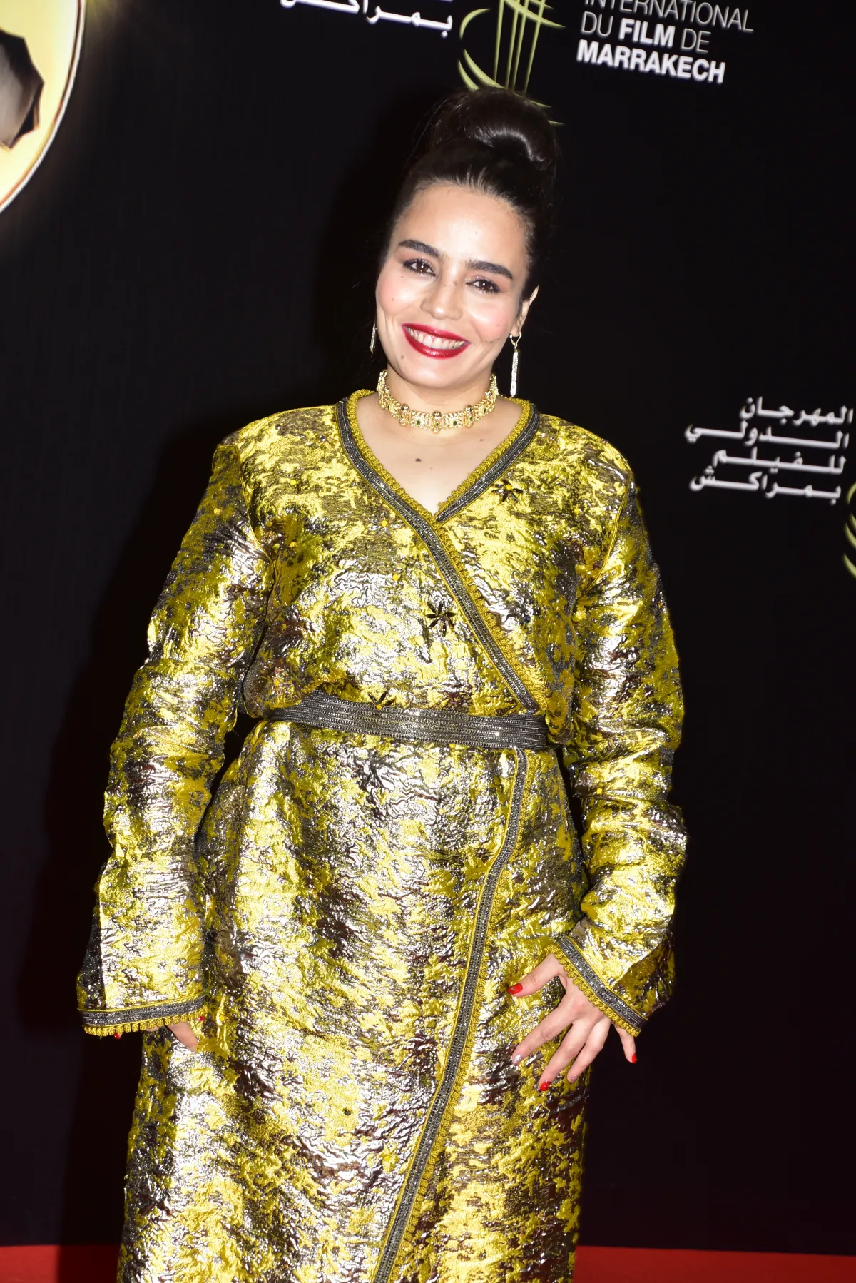 أسماء المدير يوم عرض فيلمها بمراكش- تصوير محمد بلميلود