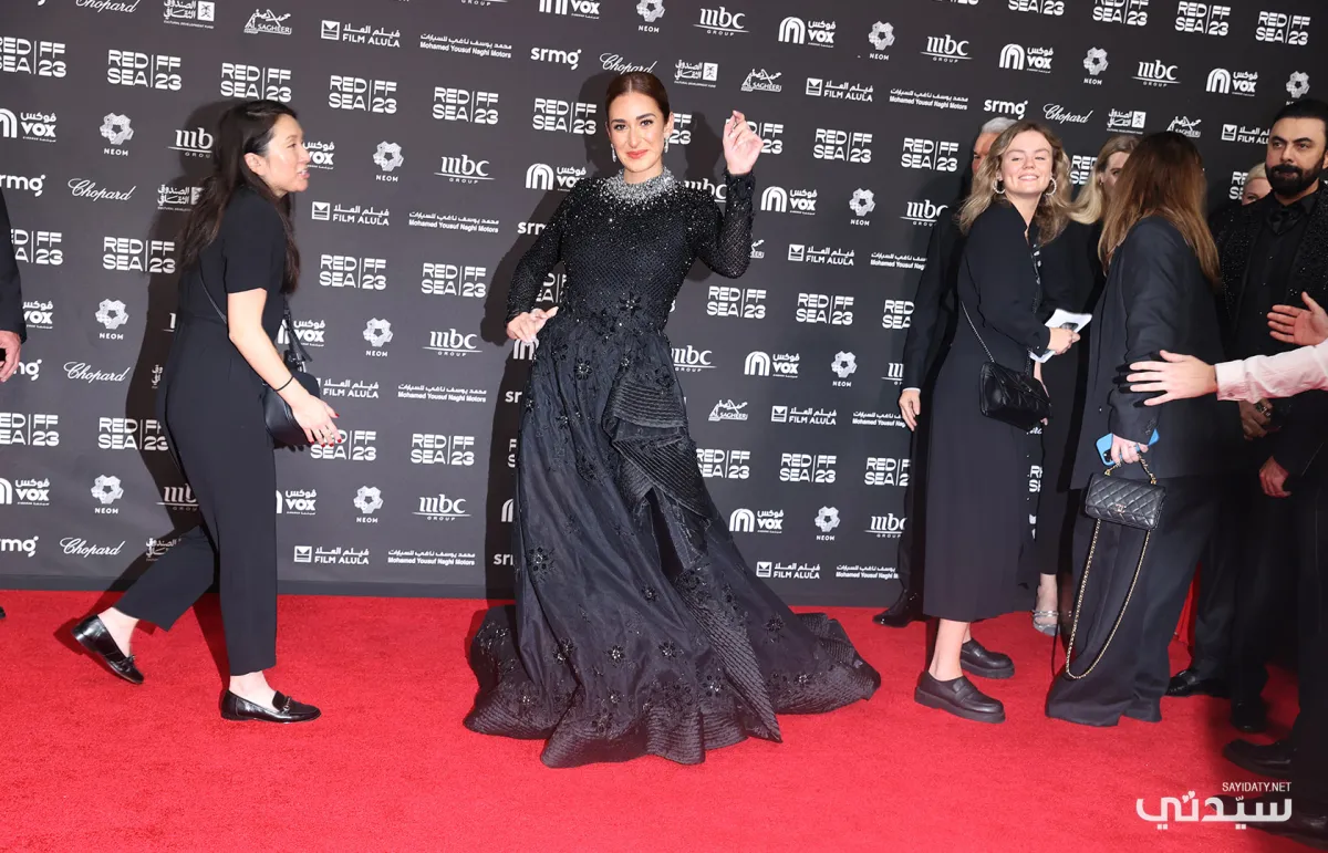 أمينة خليل من حفل افتتاح مهرجان البحر الأحمر السينمائي الدولي- خاص سيدتي- تصوير: عدنان مهدلي