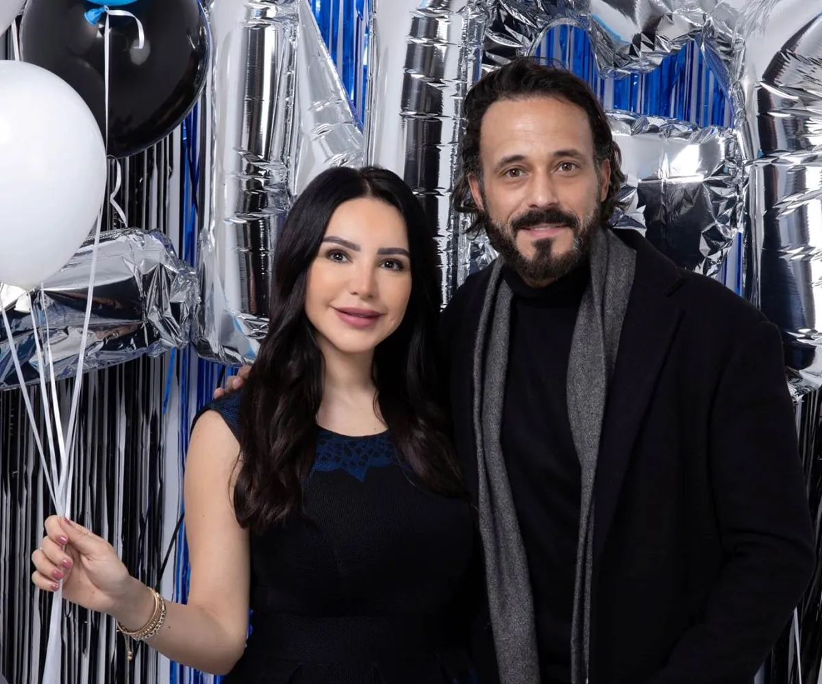 يوسف الشريف وإنجي علاء - الصورة من صفحة إنجي علاء على الفيس بوك