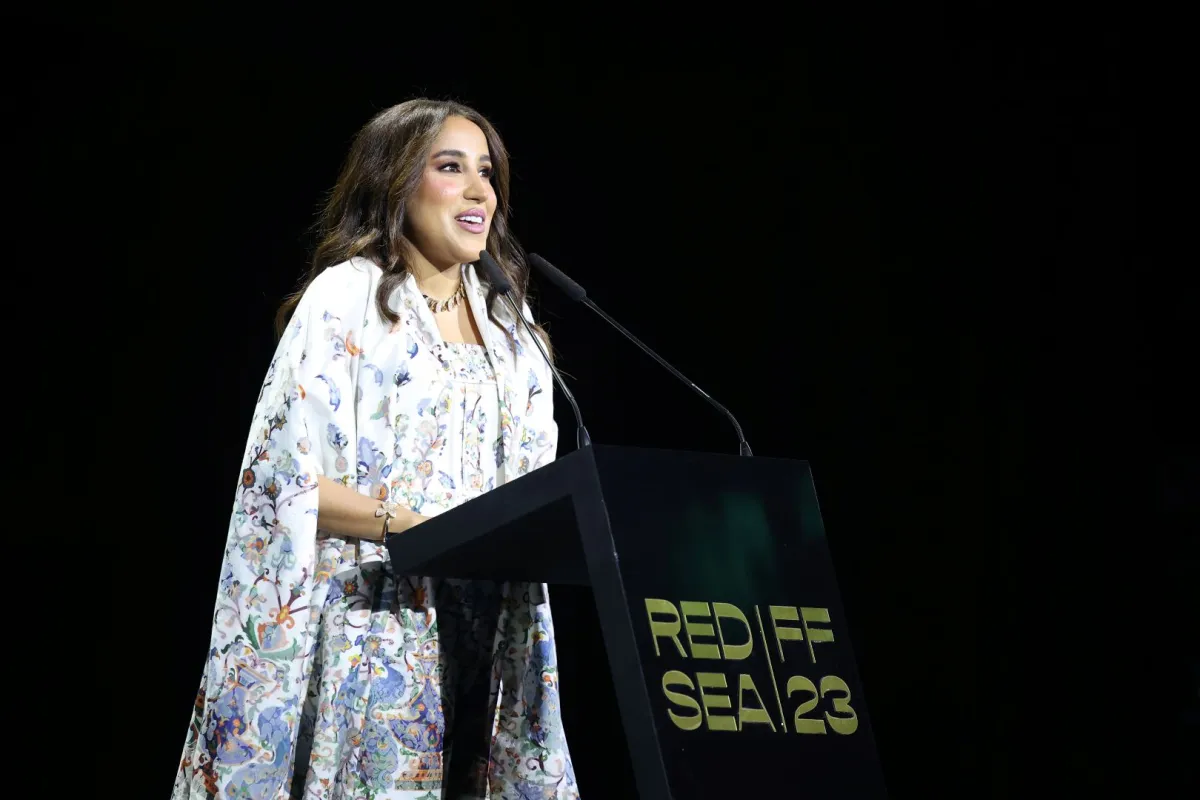 الأستاذة جمانا الراشد الرئيسة التنفيذية للمجموعة السعودية للأبحاث والإعلام SRMG ورئيسة مجلس أمناء مؤسسة مهرجان البحر الأحمر السينمائي الدولي. مصدر الصورة: Daniele Venturelli/Getty Images for The Red Sea International Film Festival