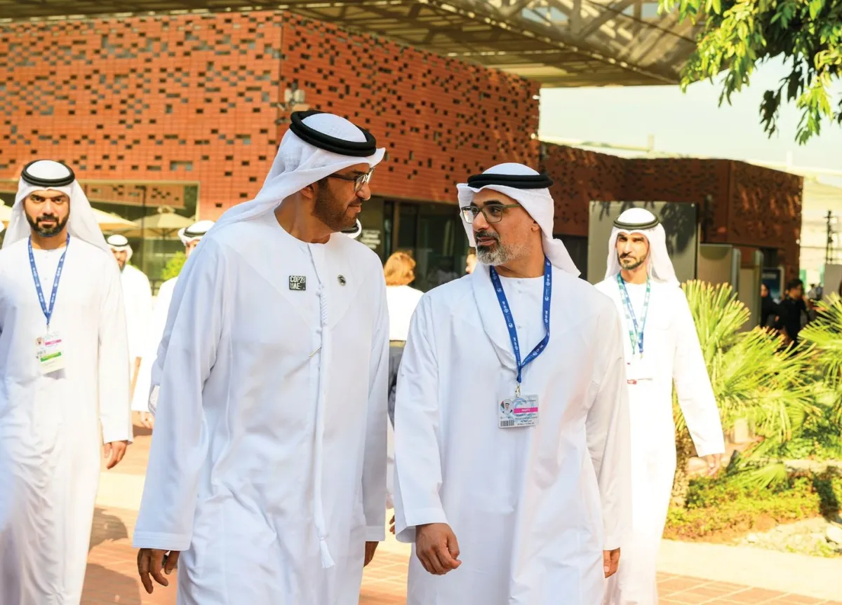  الشيخ خالد بن محمد بن زايد آل نهيان يفتتح أسبوع أبوظبي للاستدامة. الصورة من مكتب أبوظبي الإعلامي