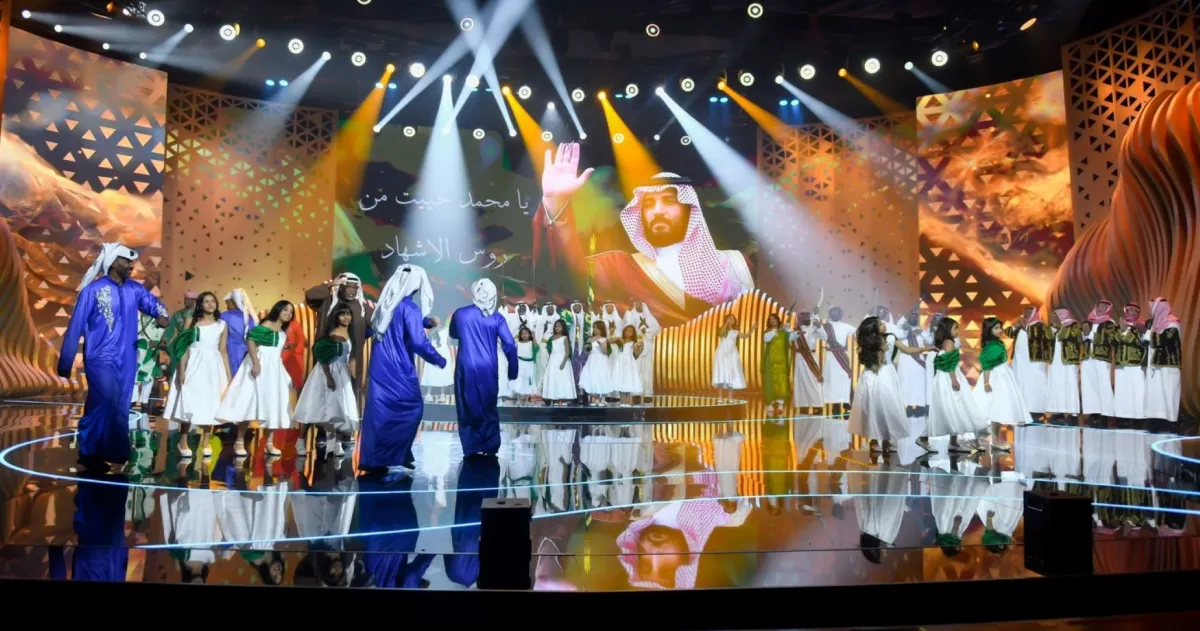 جانب من ختام برنامج شاعر الراية الصورة من المركز الإعلامي ل هيئة الإذاعة والتلفزيون