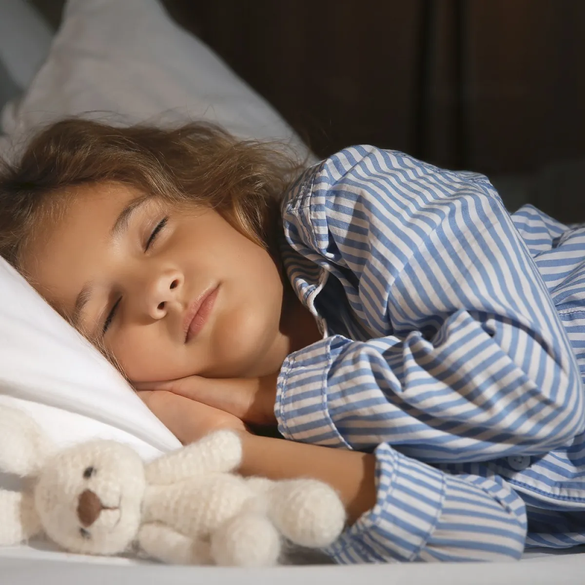 صورة لطفلة نائمة