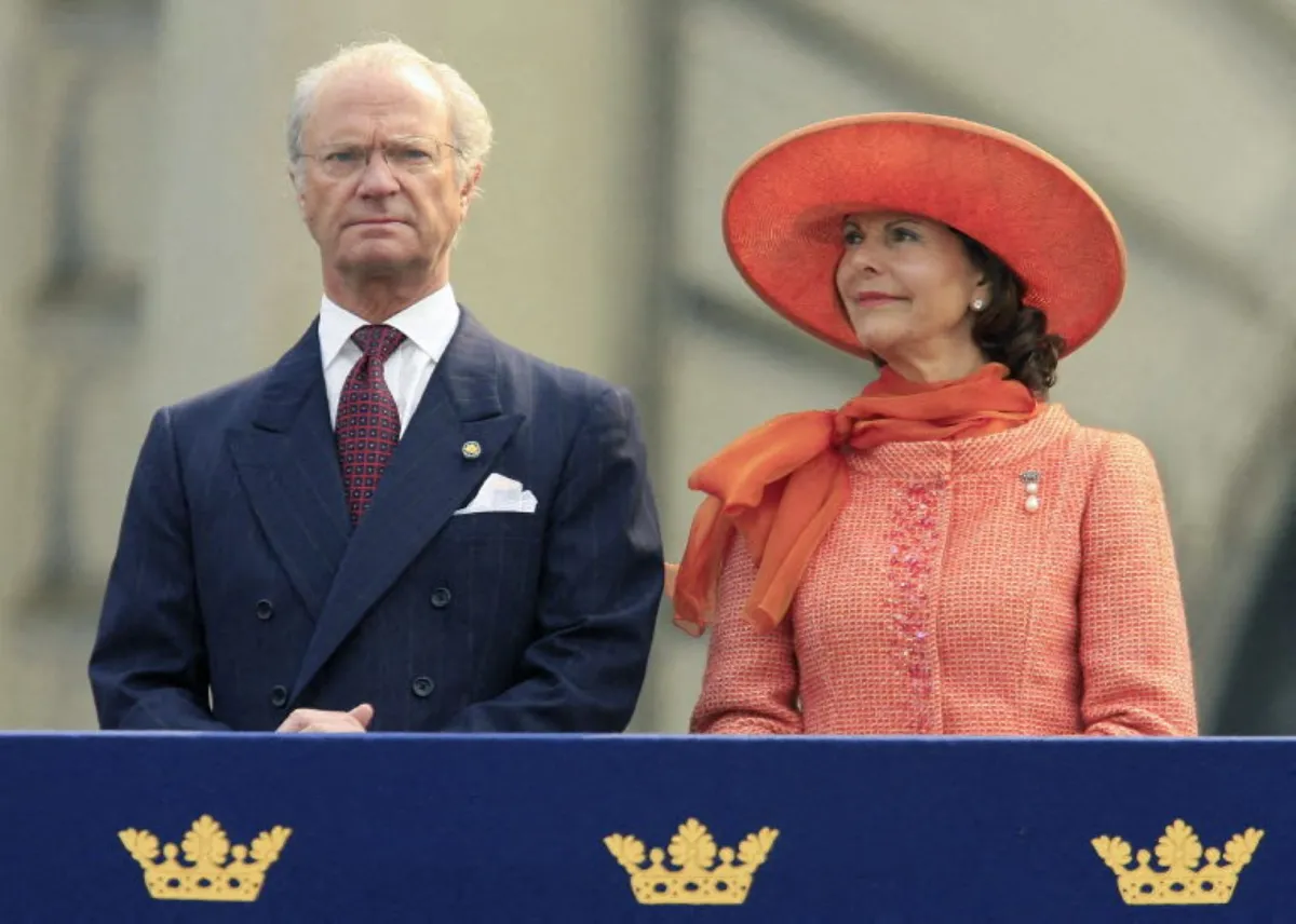 الملك كارل غوستاف والملكة سيلفيا (King Carl Gustaf and Queen Silvia). مصدر الصورة: SVEN NACKSTRAND / AFP