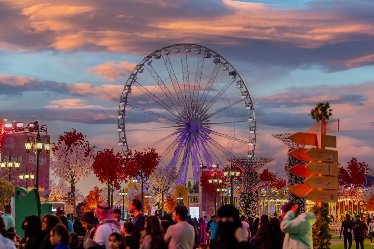 "55M Wheel".. عين بانورامية على منطقة وندر جاردن بموسم الرياض 2023