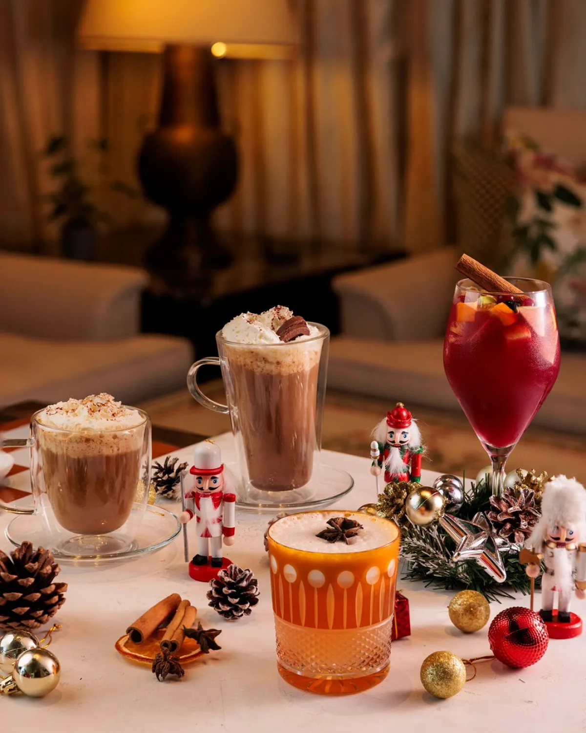 تشكيلة من المشروبات الساخنة