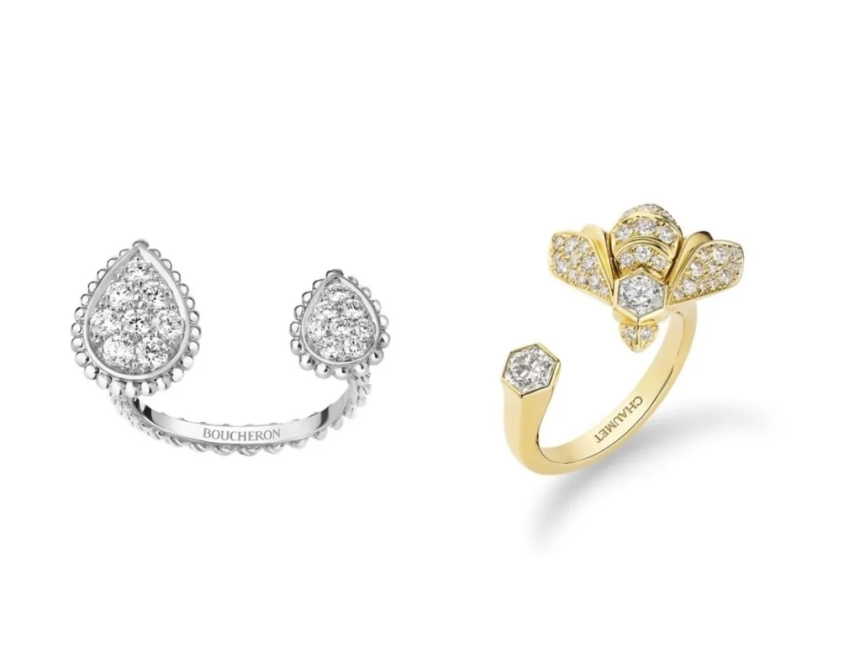 خواتم ذهب مفتوحة تزيدك أناقة ورقيّ لشتاء 2024