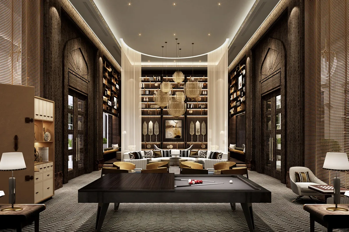 ديكورات مستوحات من العمارة العربية التقليدية والفن العربي