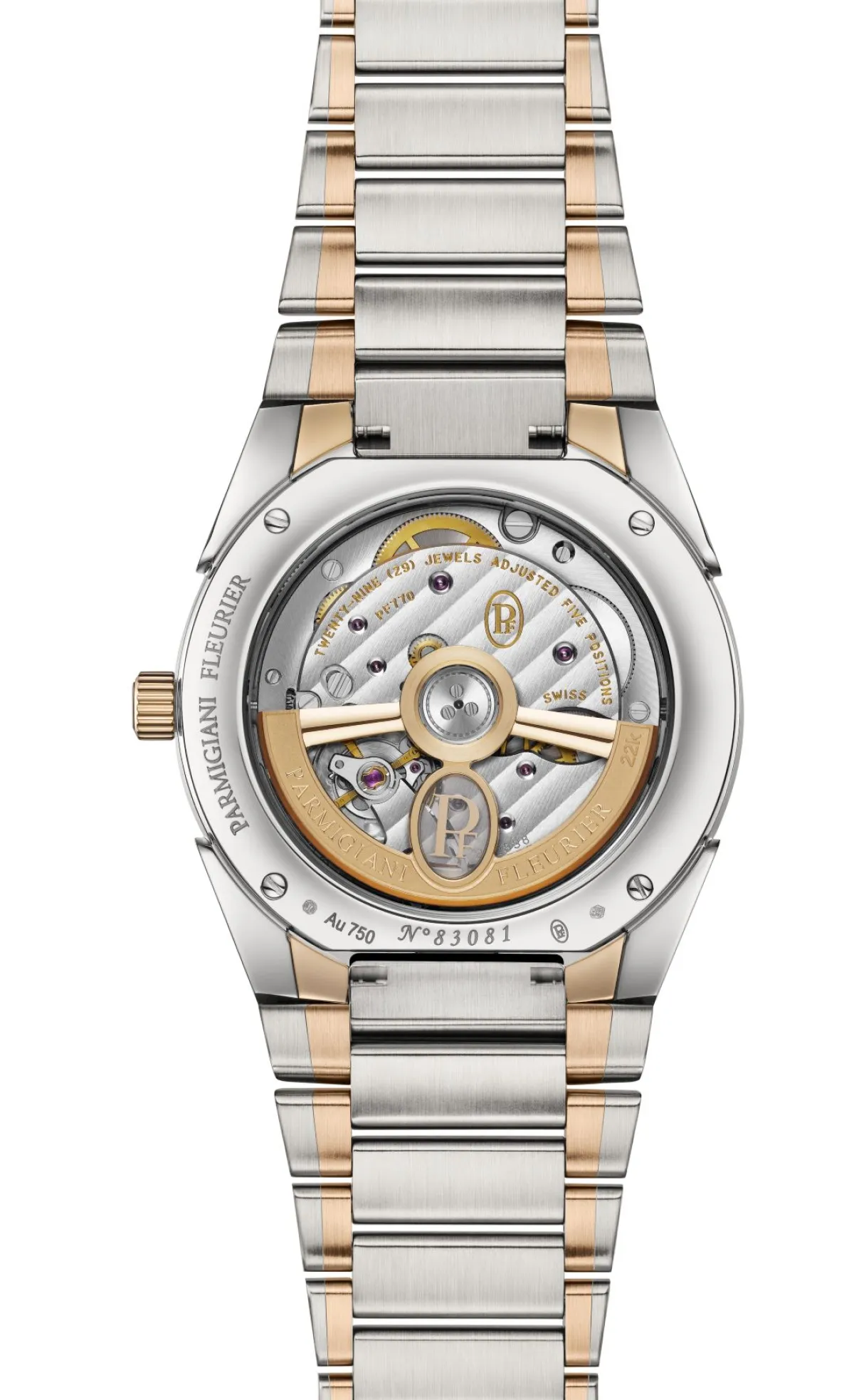 ساعة "توندا بي إف 36 مم" المصنوعة من الذهب الوردي