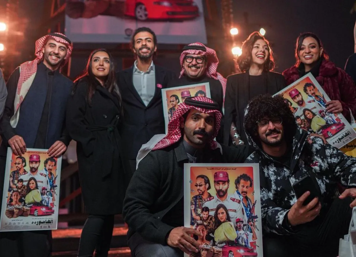 أبطال فيلم الهامور- الصورة من صفحة الفنانة خيرية أبولبن في إنستغرام