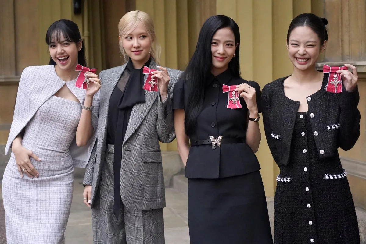 فرقة بلاك بينك Blackpink's members (مصدر الصورة:  Victoria Jones / POOL / AFP)