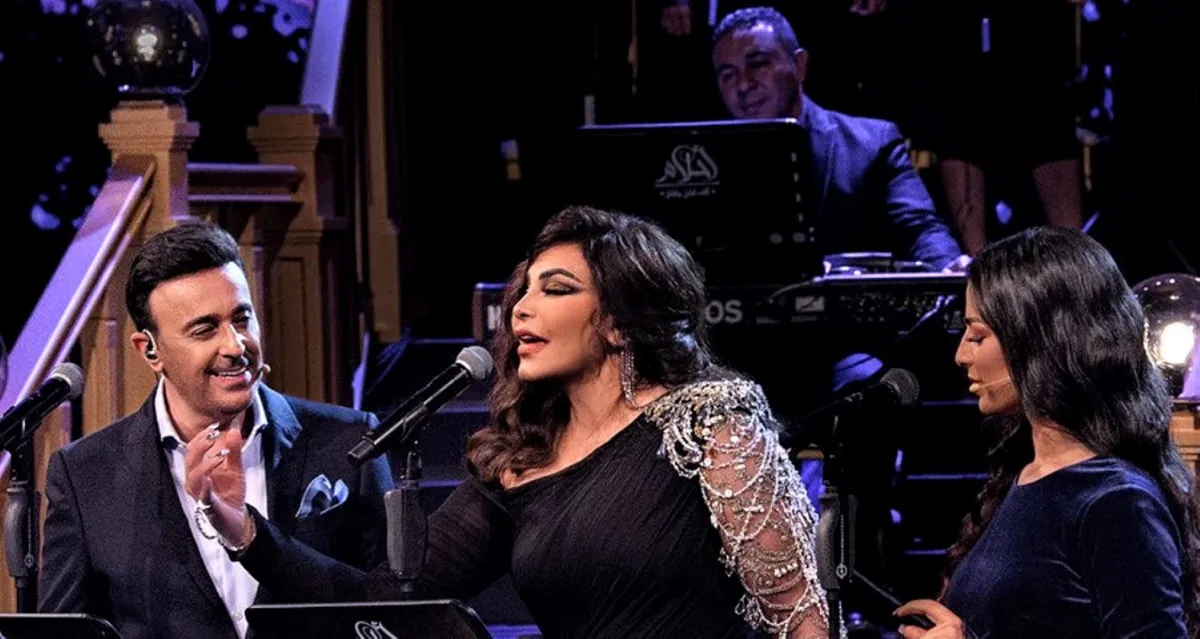 أحلام وصابر الرباعي وملكة- الصورة من حسابها على الانستغرام