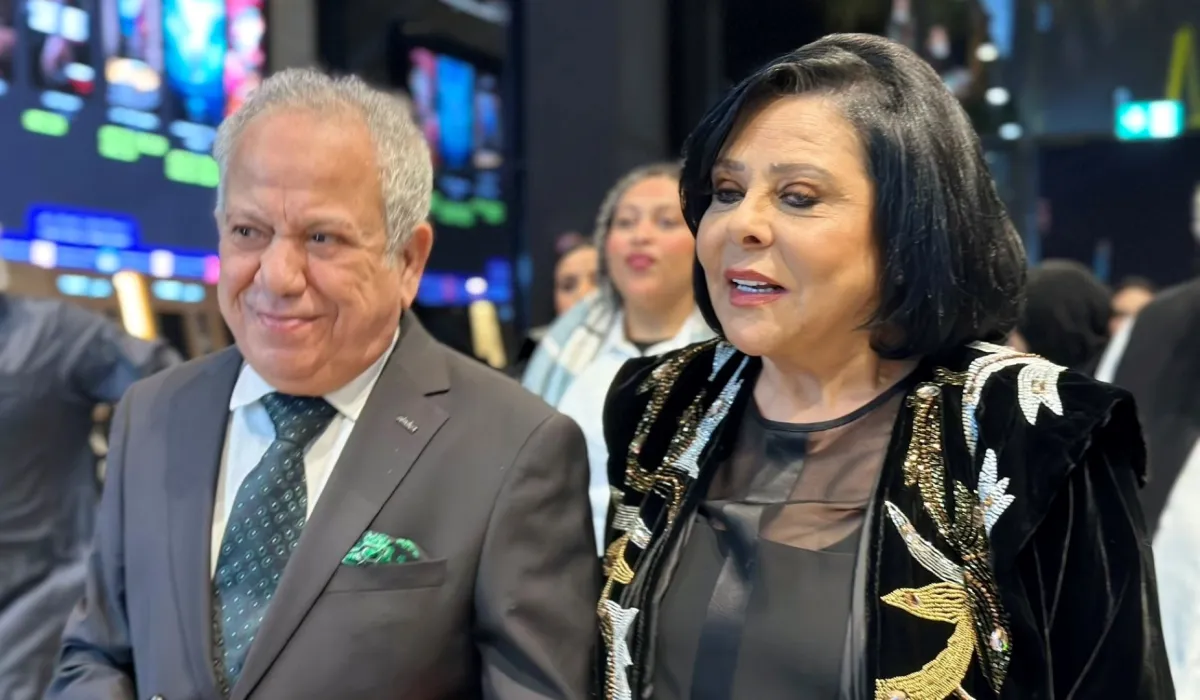 إسعاد يونس ومحمد محمود -الصورة من حساب موفي سينما على تويتر