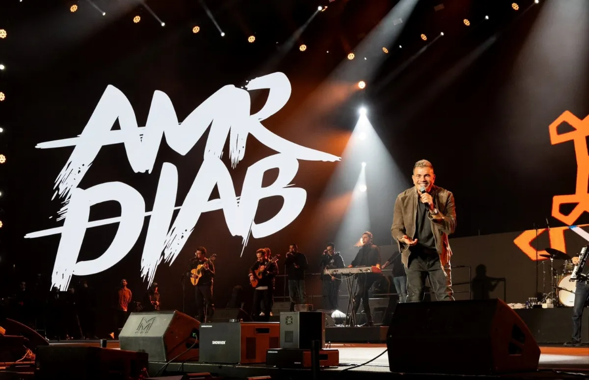 عمرو دياب -الصورة من  المركز الاعلامي ل بنش مارك