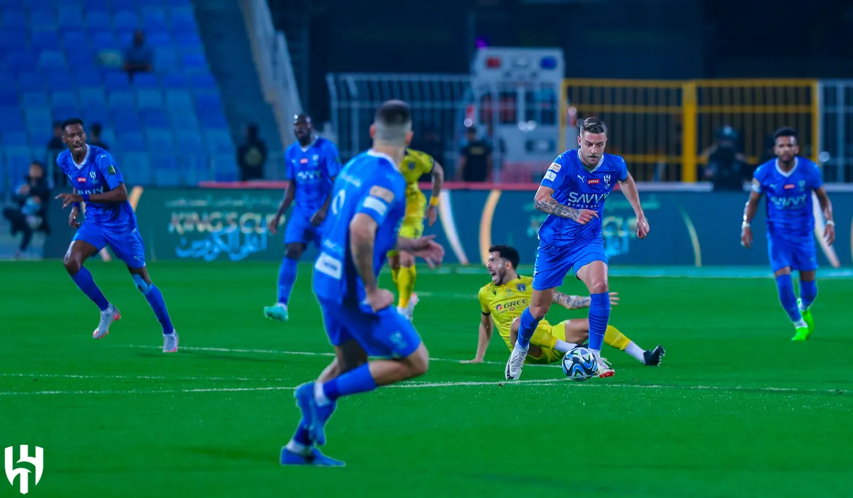 لقطات من مباراة الهلال ضد التعاون في ربع نهائي كأس خادم الحرمين الشريفين - الصورة من حساب نادي الهلال على إكس