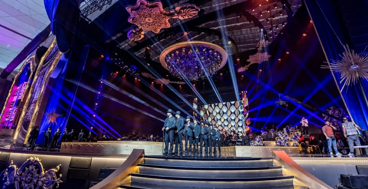 صورة أنغام وأصالة وإليسا برفقة سالم الهندي - الصورة من حساب روتانا لايف على تويتر