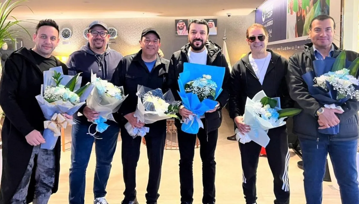 وصول فناني حفلة كاسيت90  إلى  الرياض- الصورة من المركز الاعلامي ل بنش مارك