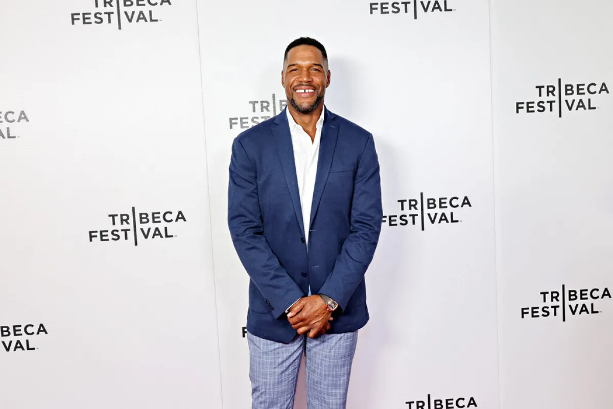 مايكل ستراهان  Michael Strahan في مهرجان  Tribeca Festival (مصدر الصورة: Cindy Ord / GETTY IMAGES NORTH AMERICA / Getty Images via AFP)
