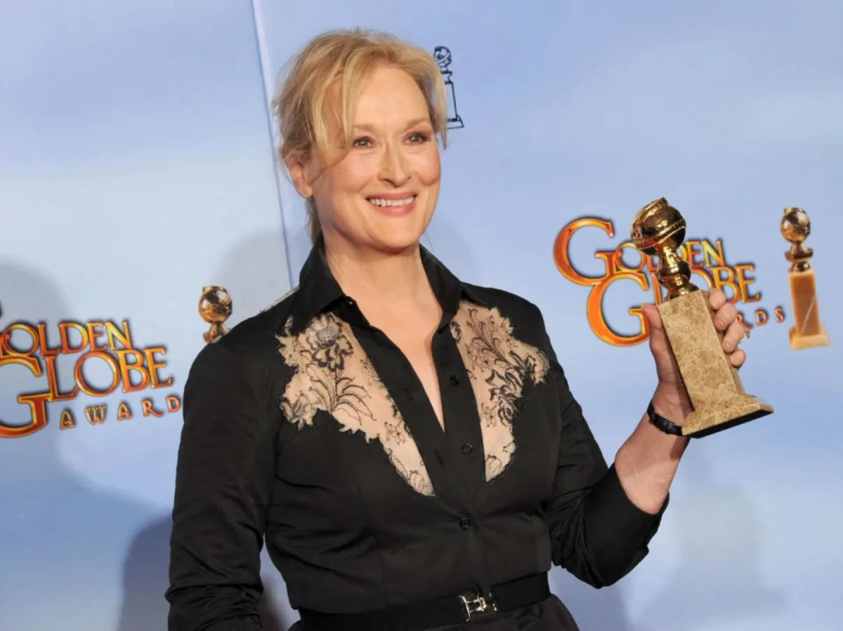 حفل جوائز غولدن غلوب: ميريل ستريب في بيفرلي هيلز، كاليفورنيا (Meryl Streep in Beverly Hills, California). مصدر الصورة: Kevin Winter/Getty Images/AFP