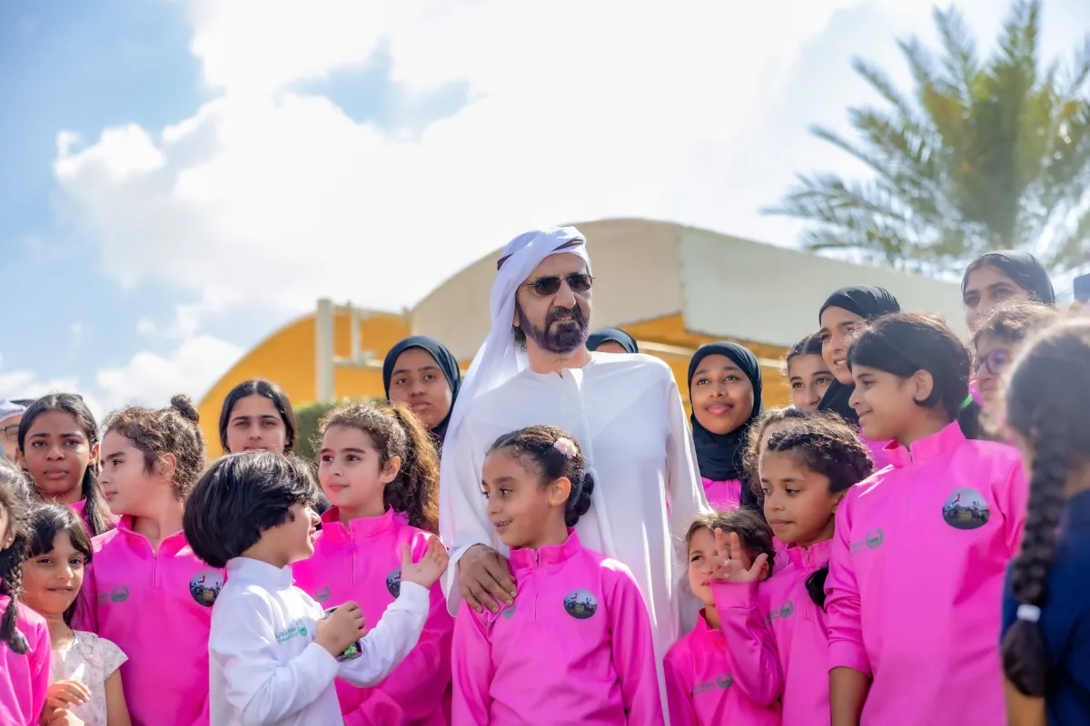 أشبال مركز الخيالة بشرطة دبي. الصورة من مكتب دبي الإعلامي