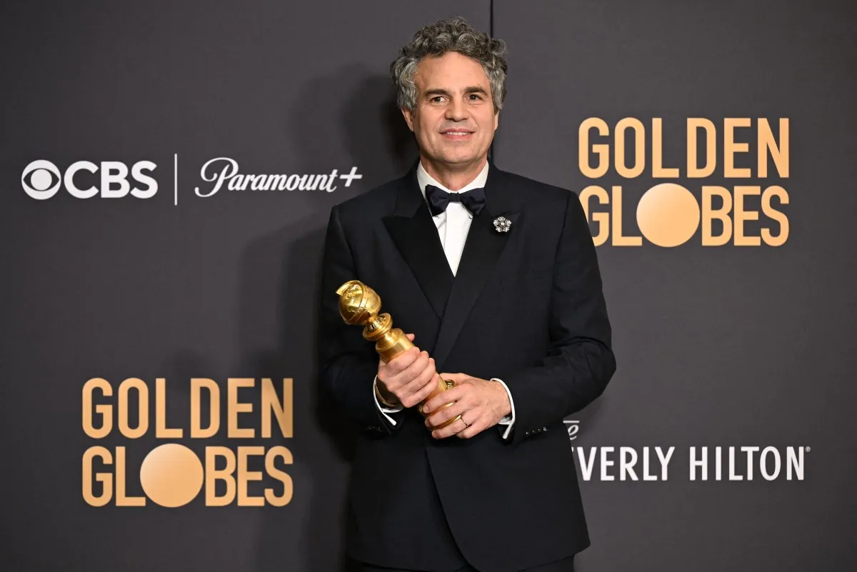 مارك رافالو Mark Ruffalo في حفل الغولدن غلوب (مصدر الصورة:  Robyn BECK / AFP)