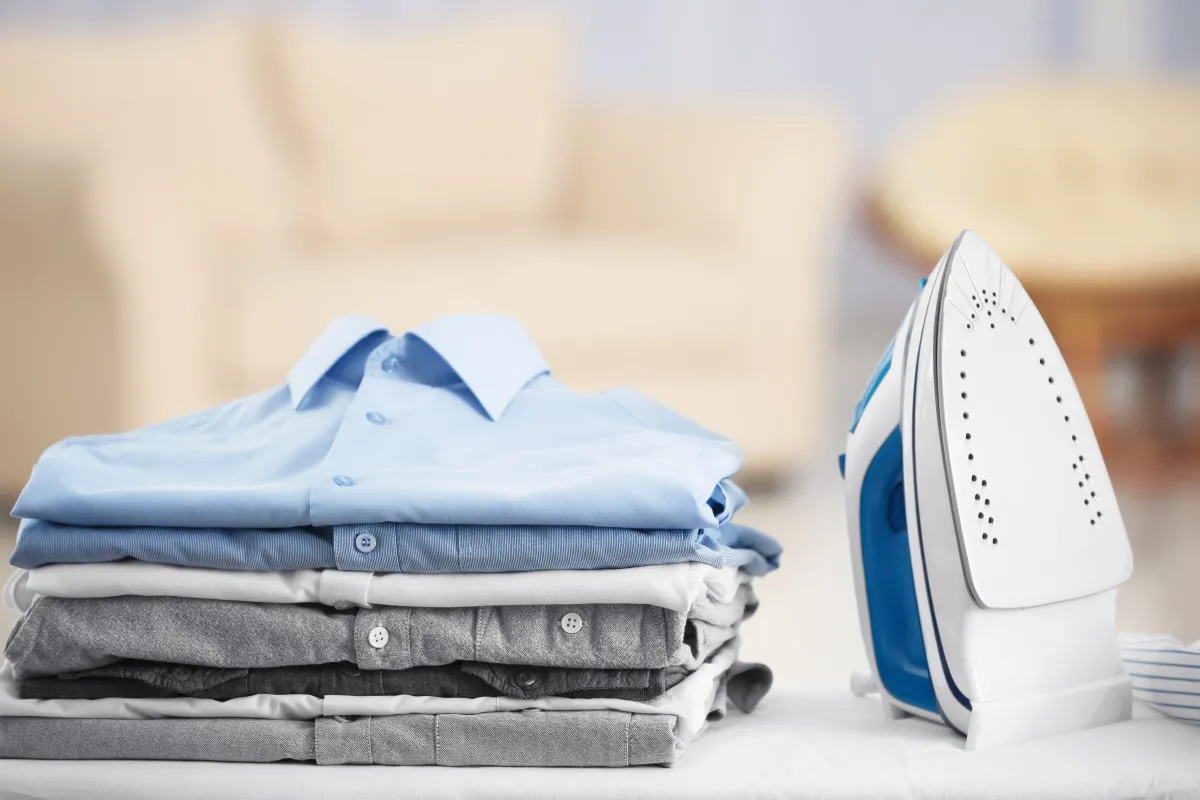 الملابس بعد الكي