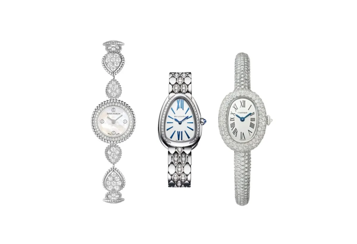 أفخم موديلات ساعات بالذهب الأبيض