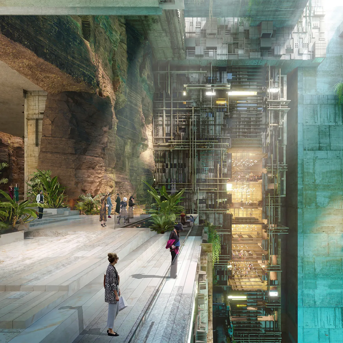 أكويلم تحفة معمارية. الصورة من الحساب الرسمي لنيوم على منصة x