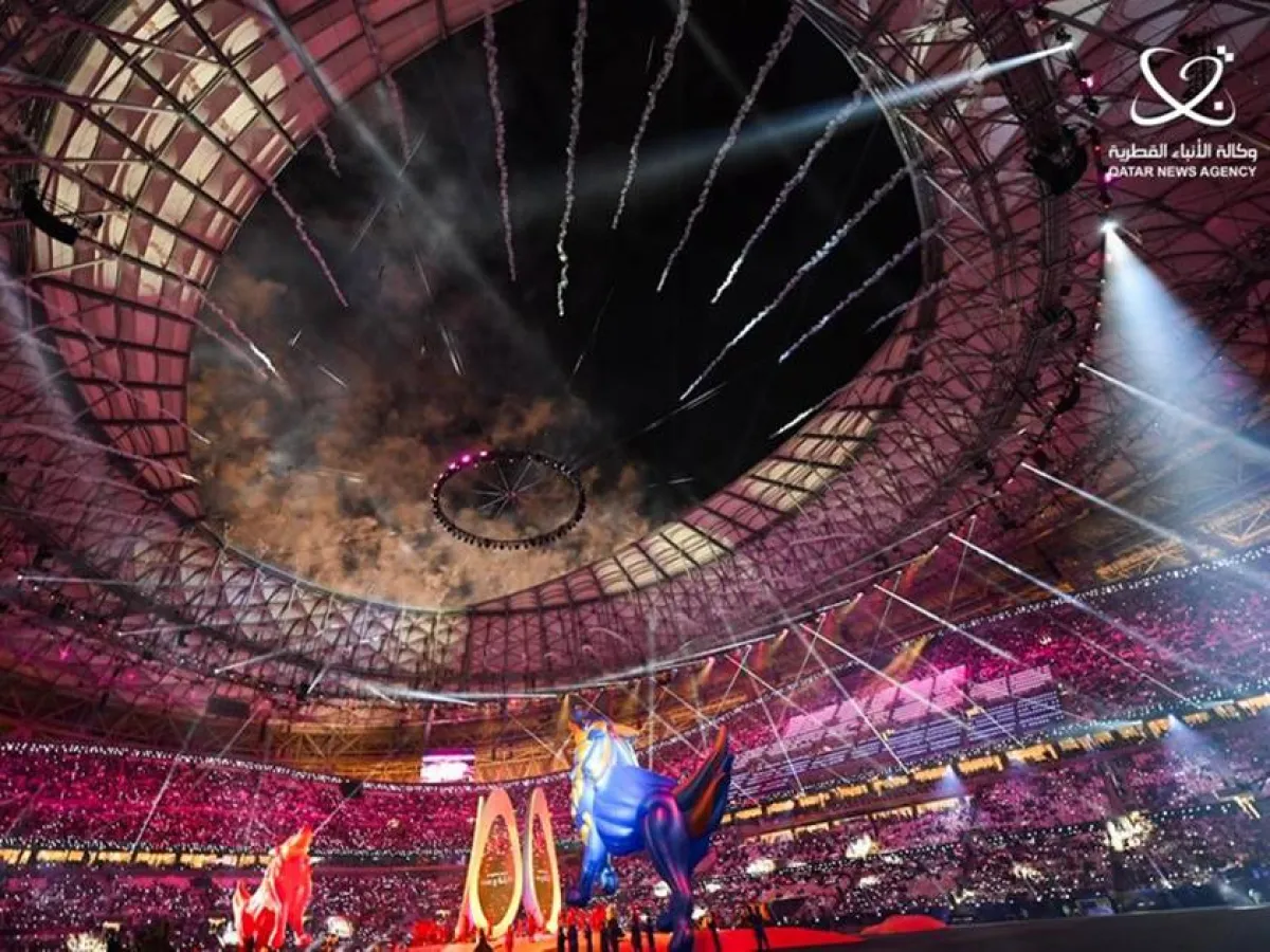 حفل افتتاح كأس آسيا في قطر. الصورة من وكالة الأنباء القطرية