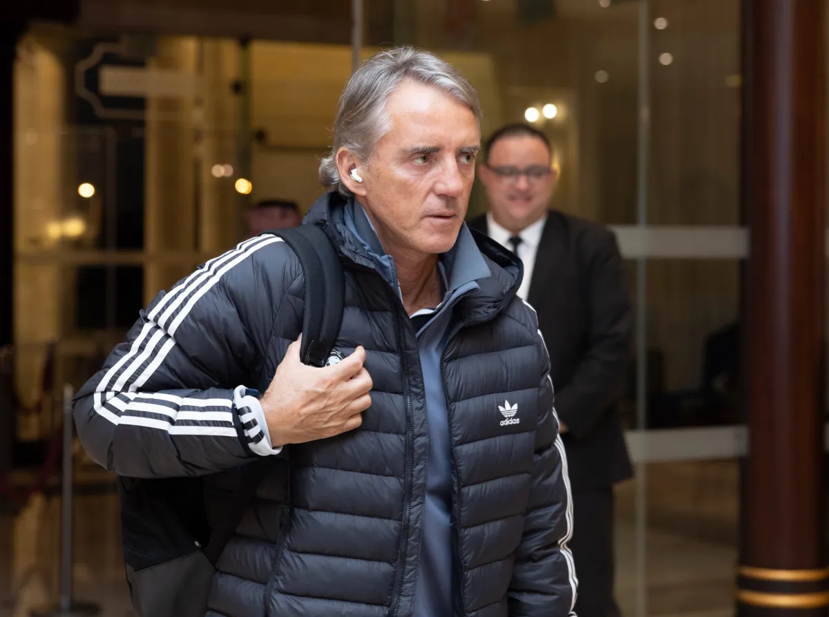 روبرتو مانشيني، المدير الفني للمنتخب السعودي الأول لكرة القدم