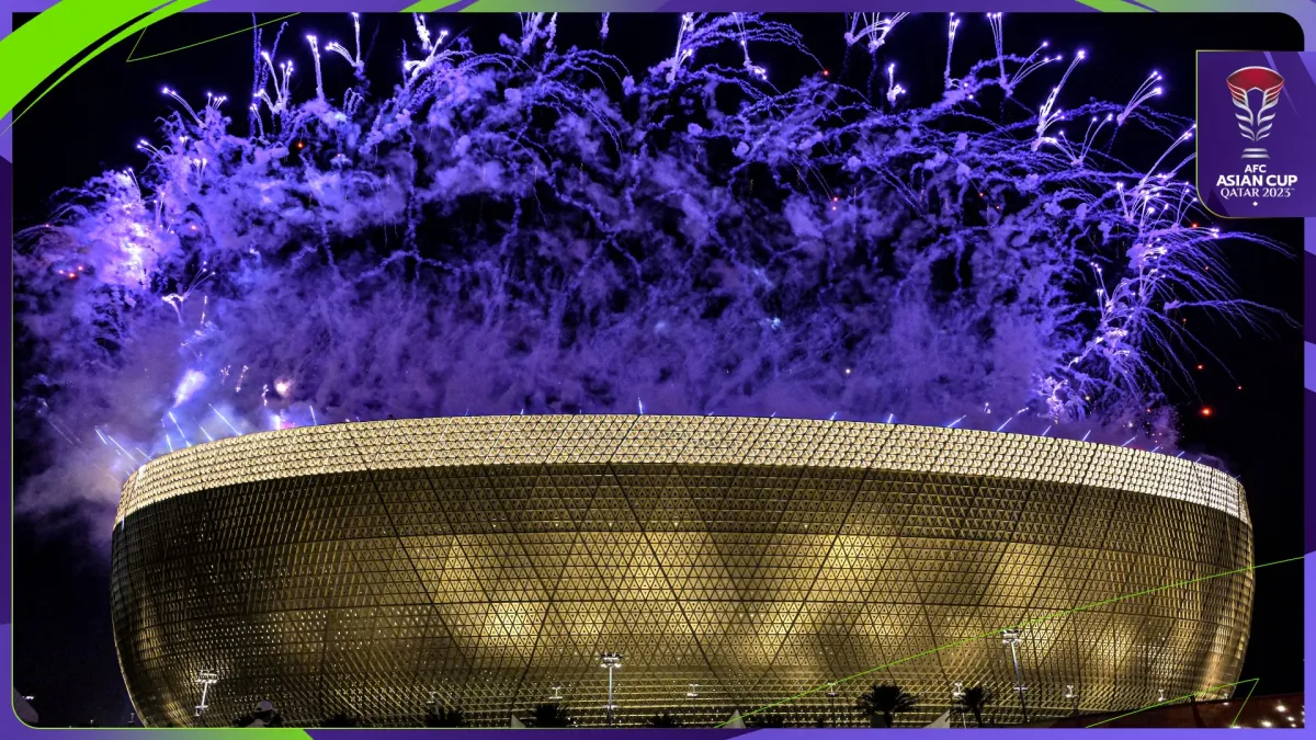 ملعب لوسيل خلال افتتاح كأس آسيا في الدوحة 