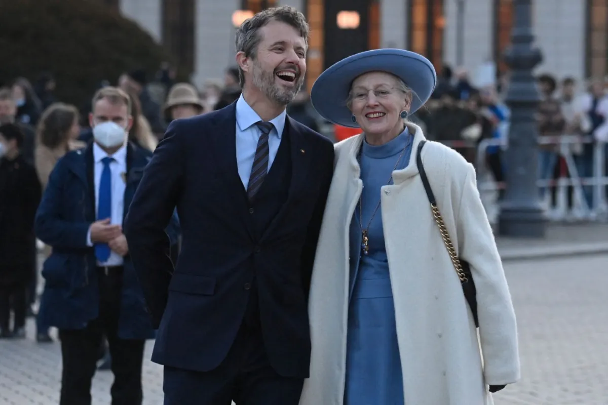 الملكة مارغريت والأمير فريدريك في برلين (Queen Margrethe II and Crown Prince Frederik in Berlin). مصدر الصورة: John MACDOUGALL / AFP