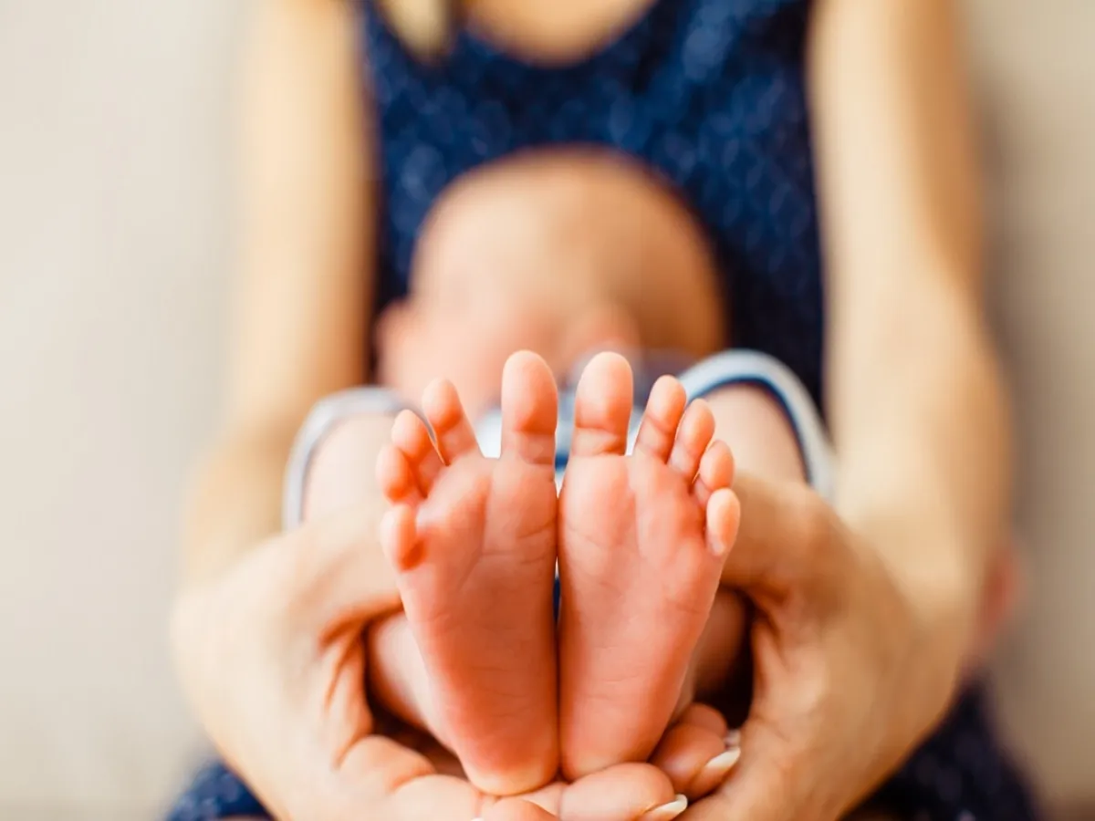 صورة لقدم طفل رضيع