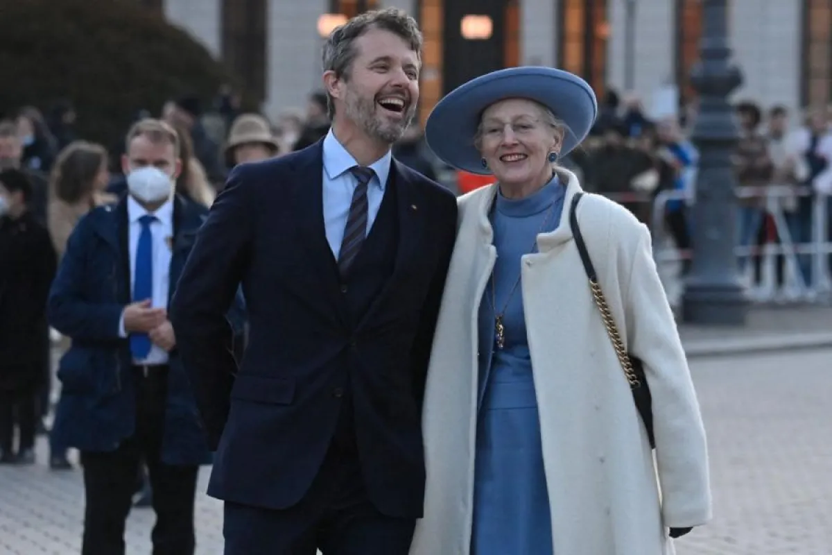 الملكة مارغريت والأمير فريدريك في برلين (Queen Margrethe II and Crown Prince Frederik in Berlin). مصدر الصورة: John MACDOUGALL / AFP