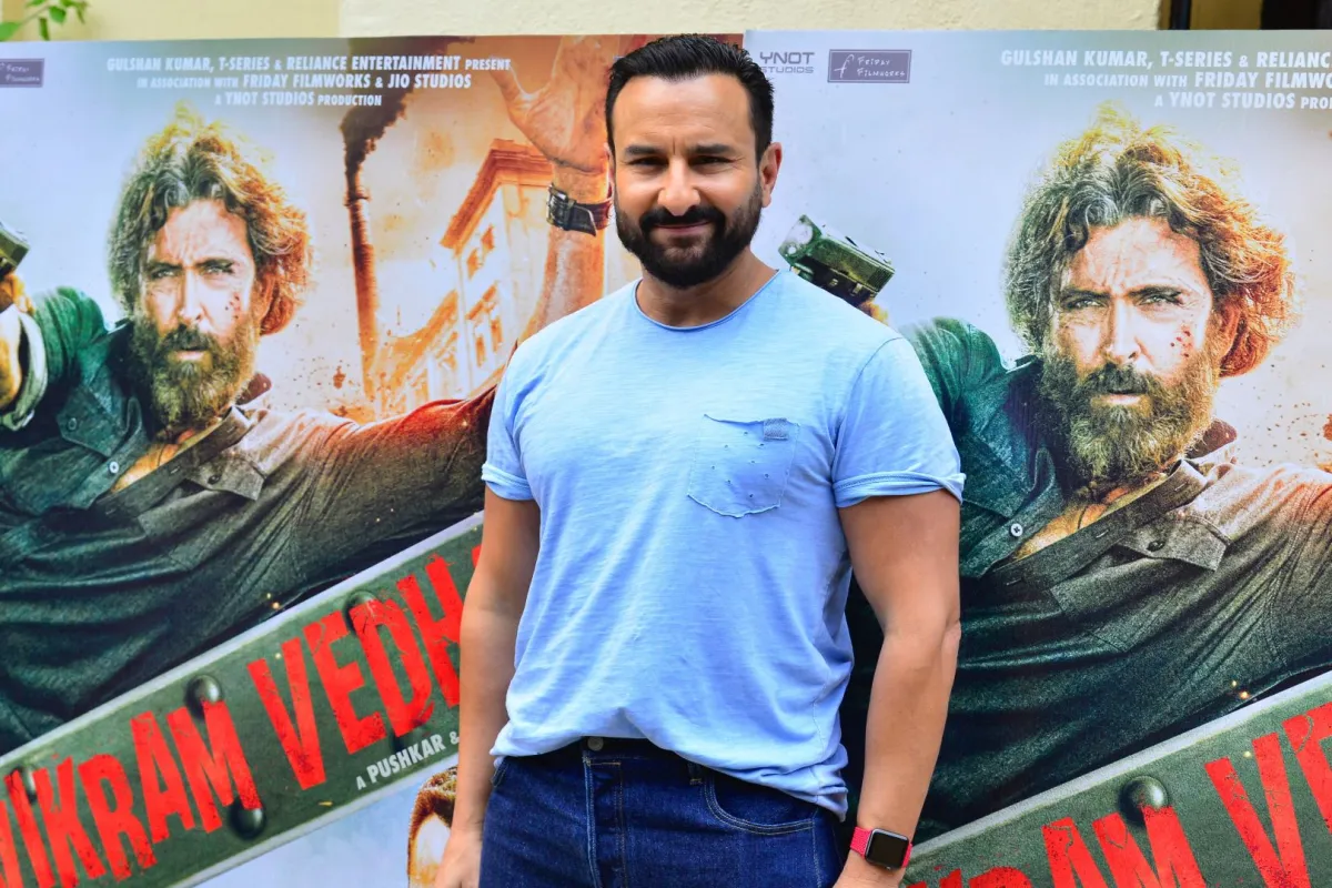 سيف علي خان في مومباي (Saif Ali Khan in Mumbai). مصدر الصورة: SUJIT JAISWAL / AFP