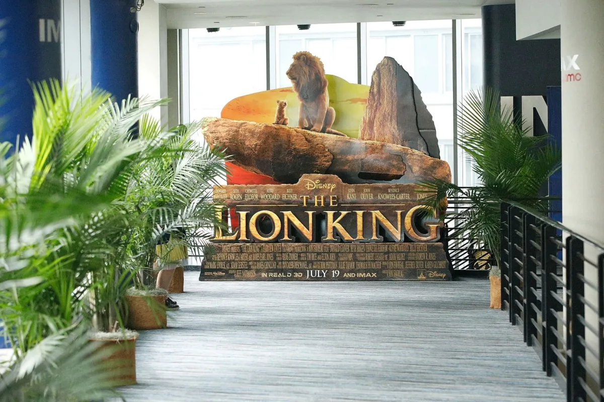 فيلم The Lion King في مسرح AMC Loews Lincoln Square في مدينة نيويورك. مصدر الصورة: Lars Niki/Getty Images for IMAX/AFP