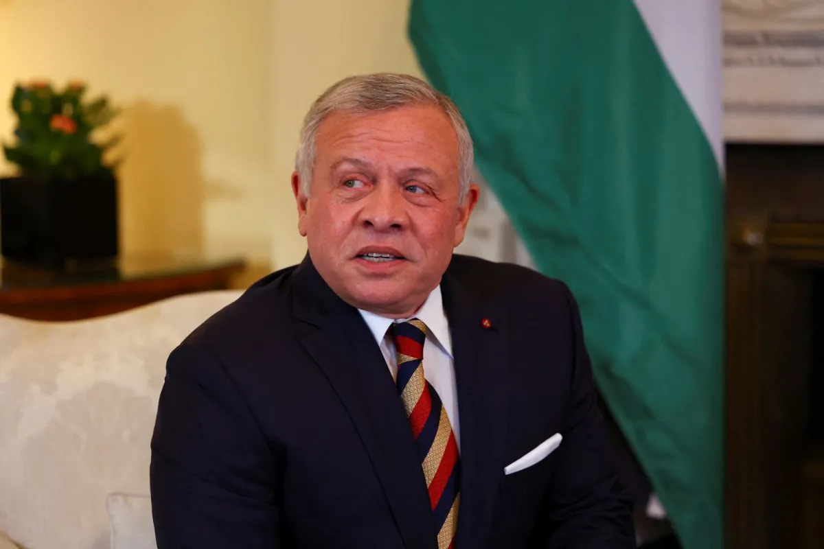 الملك عبد الله الثاني في لندن (King Abdullah II in London). مصدر الصورة:  HANNAH MCKAY / POOL / AFP