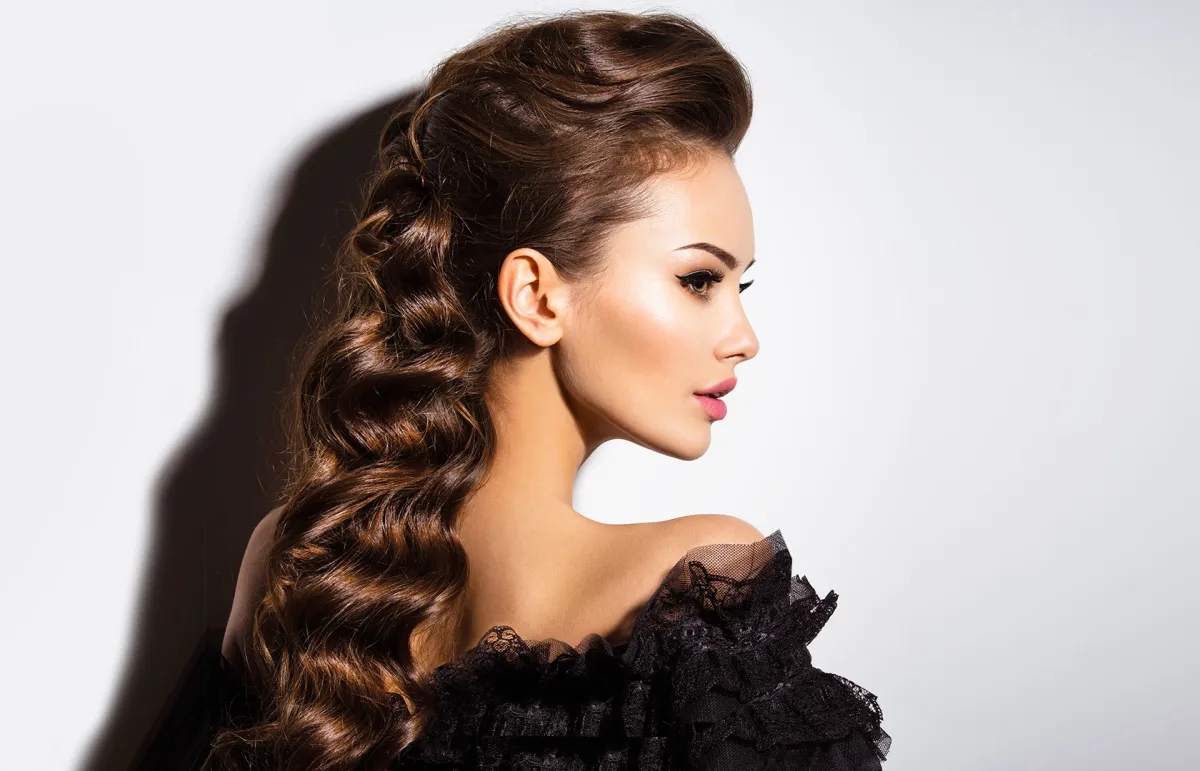 أجمل تسريحات الشعر النصفية