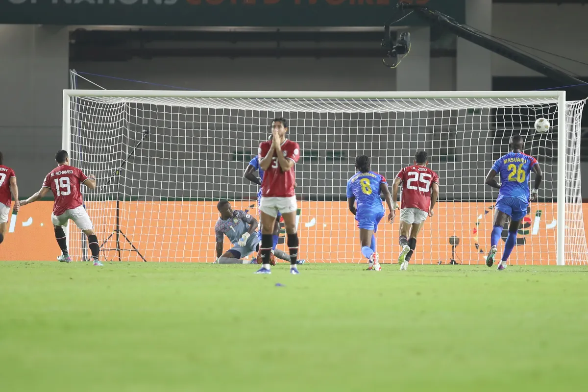 لقطات من مباراة منتخب مصر والكونغو في أمم إفريقيا 2023 - الصورة من حساب كاف عربي على منصة إكس
