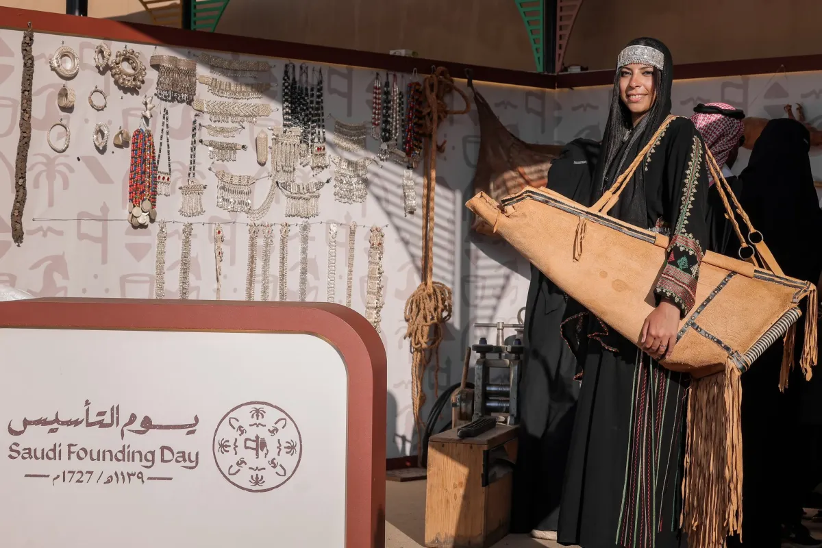 فعاليات يوم التأسيس في الليوان - أبها عام 2023 - الصورة من حساب يوم التأسيس على منصة إكس