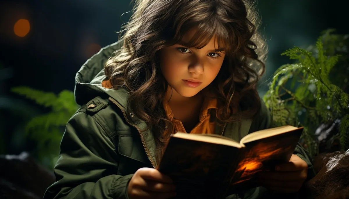 صورة لفتاة تقرأ